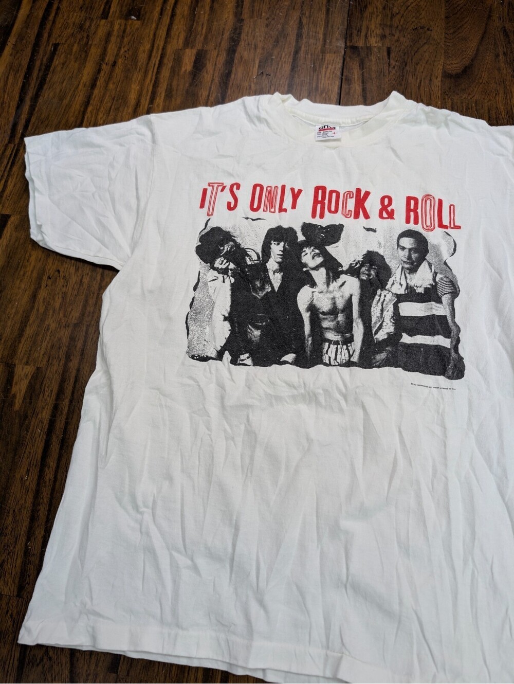 Rolling Stones Its Only Rock N Roll Band Tee Anvil Large